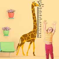 Wandtattoo Messlatte Giraffe