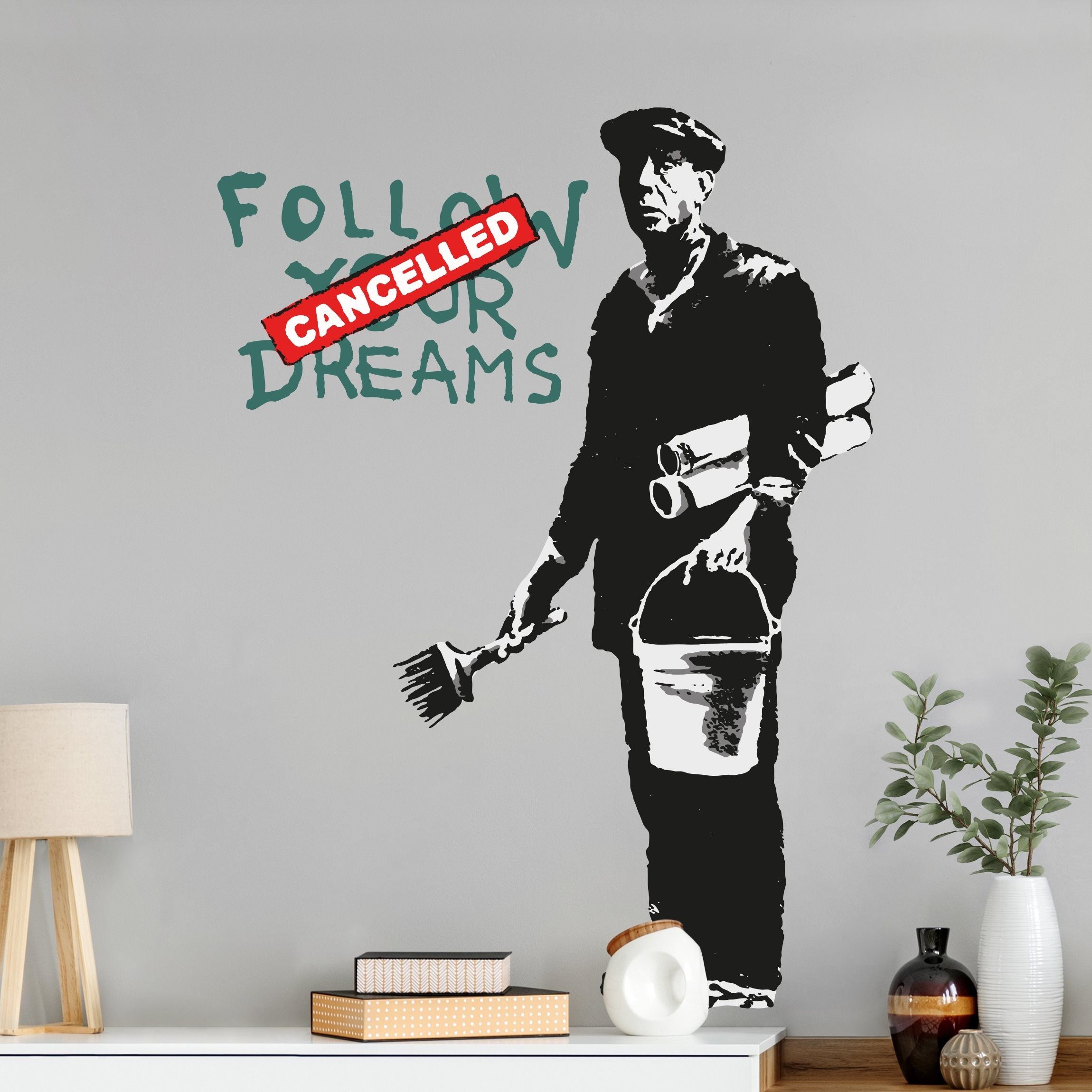 Wandtattoo - Follow Your Dreams II - Brandalised ft. Graffiti by