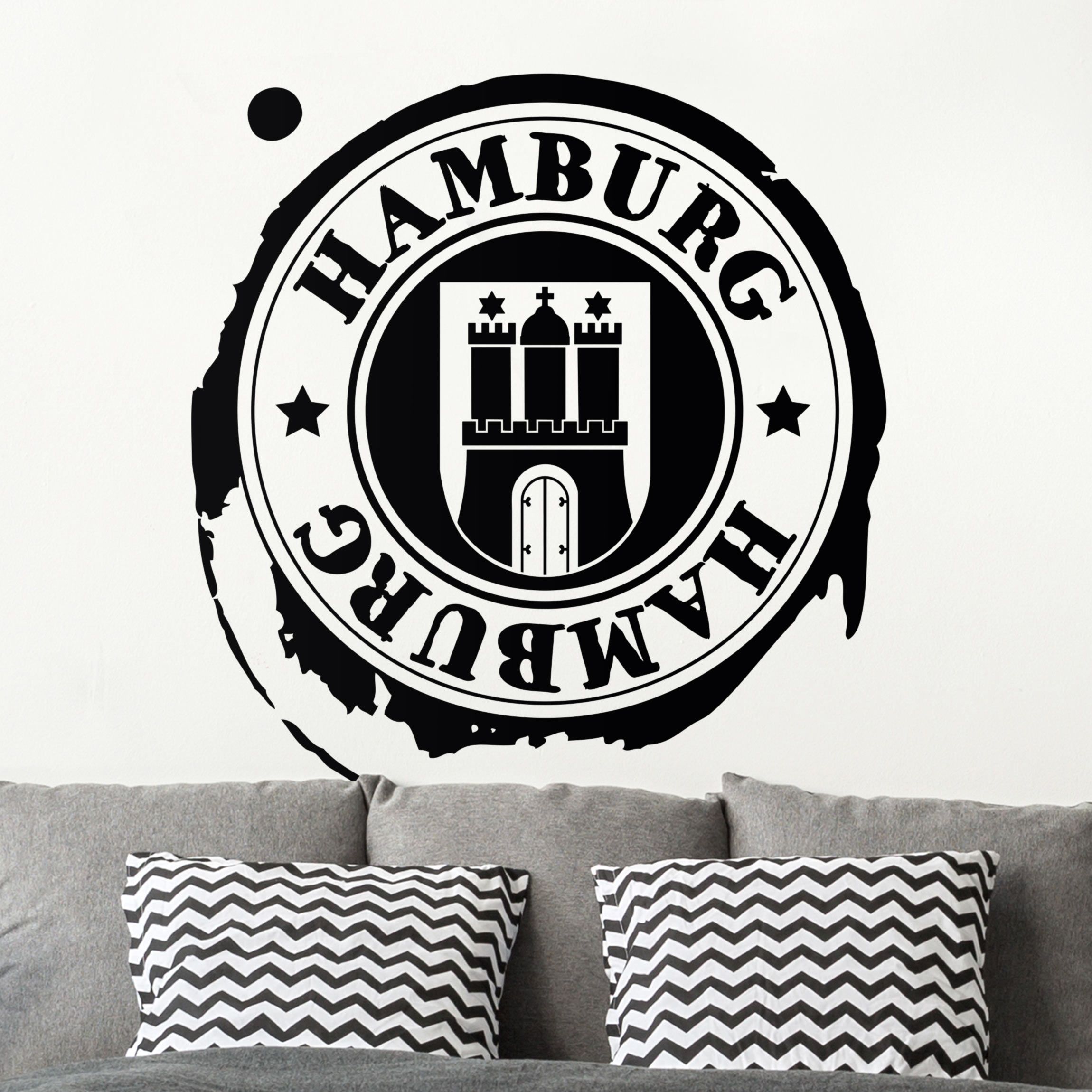 Wandtattoo kaufen Hamburg Design Logo