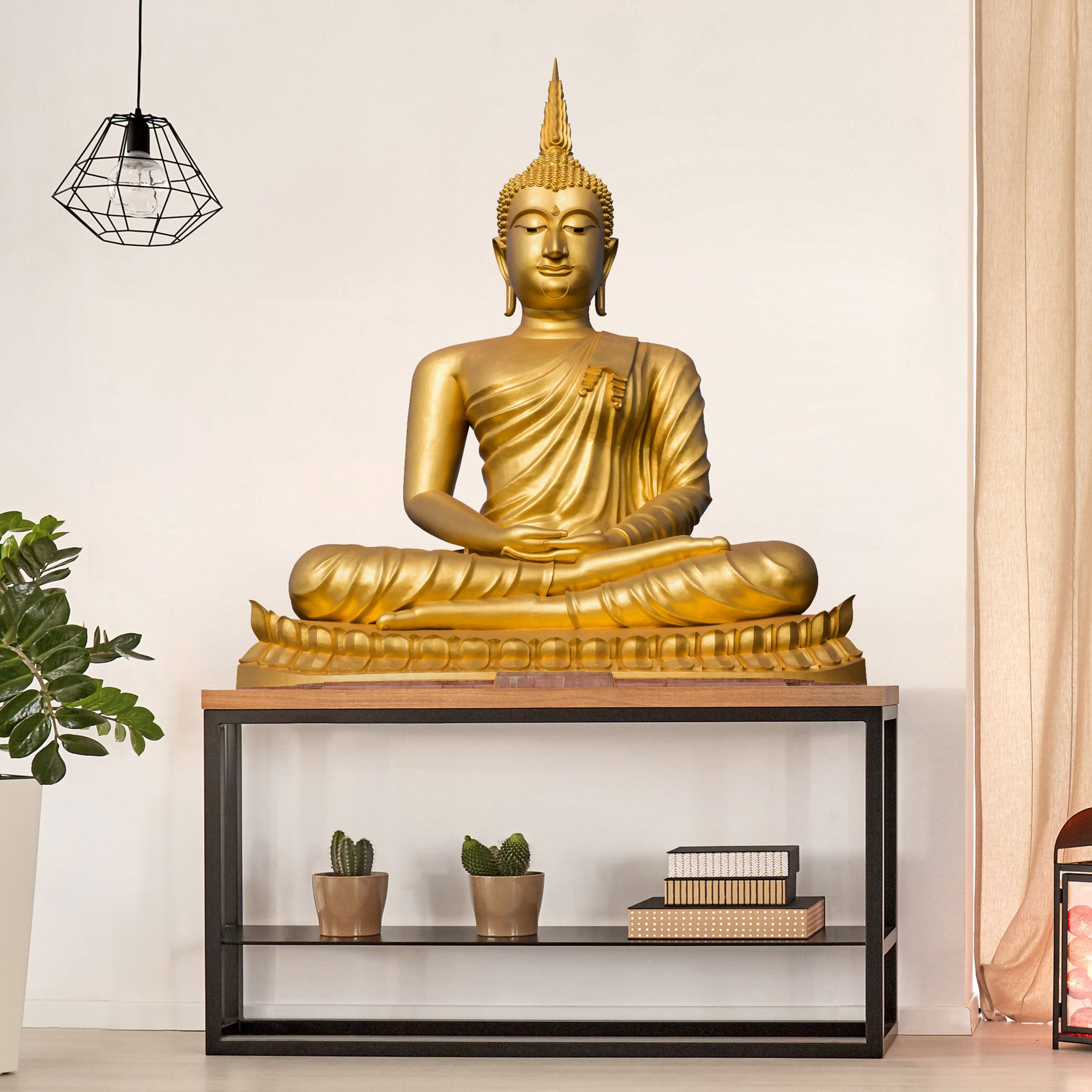 Buddha Wandtattoo kaufen Goldener