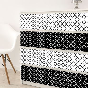 Möbelfolie Muster - Marokkanisches Fliesen Vierpassmuster Set