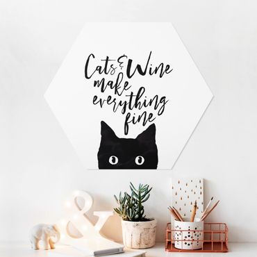 Hexagon Bild Forex - Cats and Wine make everything fine