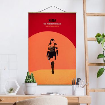 Stoffbild mit Posterleisten - Filmposter Xena - Hochformat 2:3