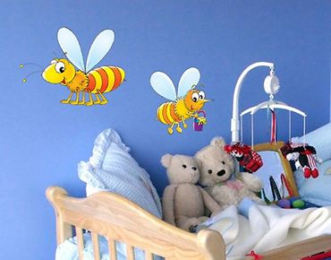 Wandtattoo Babyzimmer No.74 Bienen Set