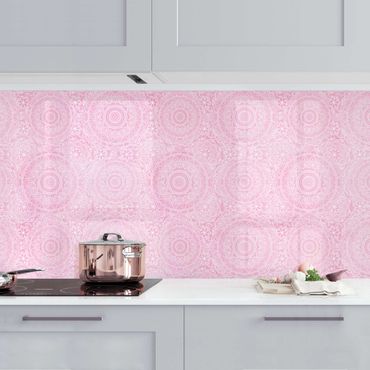 Küchenrückwand - Muster Mandala Rosa