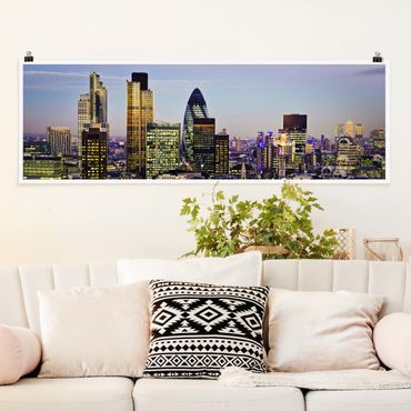 Poster - London City - Panorama Querformat