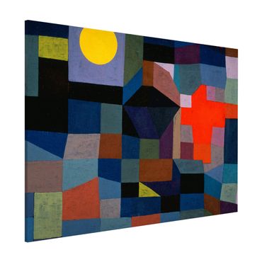 Magnettafel - Paul Klee - Feuer bei Vollmond - Memoboard Querformat 3:4