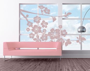 Fensterfolie - Fenstertattoo - No.EG1 Wild Cherry - Fensterbilder Frühling