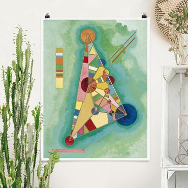 Poster - Wassily Kandinsky - Dreieck - Hochformat 3:4