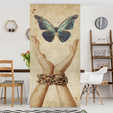 Raumteiler - Flieg Schmetterling 250x120cm
