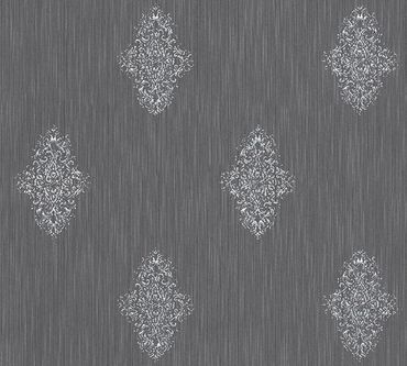 Architects Paper Mustertapete Luxury wallpaper in Grau, Metallic