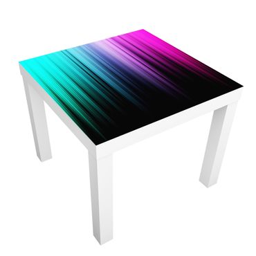 Möbelfolie für IKEA Lack - Klebefolie Rainbow Display