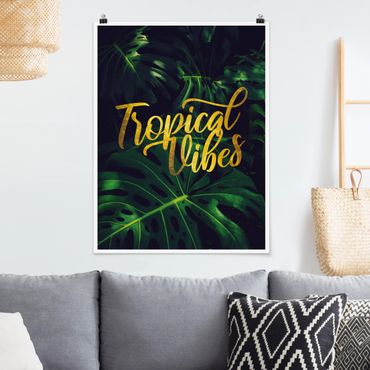 Poster - Dschungel - Tropical Vibes - Hochformat 4:3