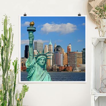 Poster - New York Skyline - Quadrat 1:1