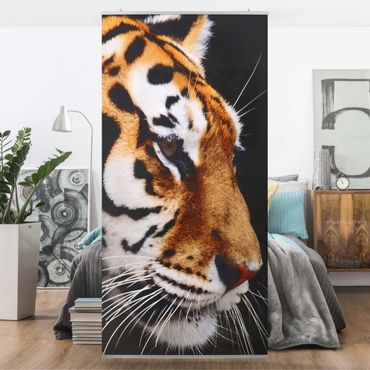 Raumteiler - Tiger Schönheit 250x120cm