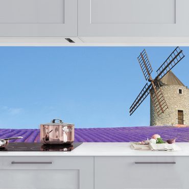 Küchenrückwand - Lavendelduft in der Provence