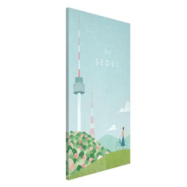 Magnettafel - Reiseposter - Seoul - Hochformat 3:4