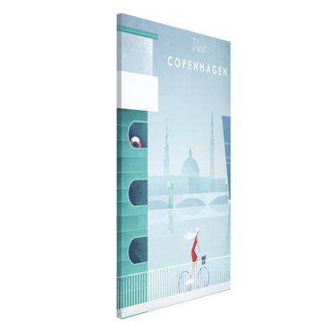 Magnettafel - Reiseposter - Kopenhagen - Memoboard Hochformat 4:3
