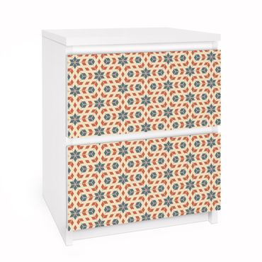 Möbelfolie für IKEA Malm Kommode - Selbstklebefolie Pop Art Design