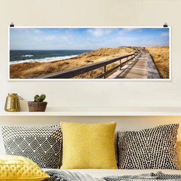Poster - Nordseespaziergang - Panorama Querformat