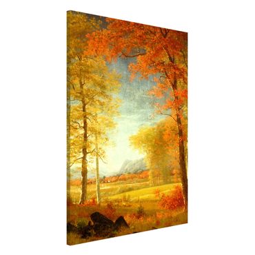 Magnettafel - Albert Bierstadt - Herbst in Oneida County, New York - Memoboard Hochformat 3:2