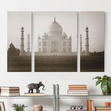 Leinwandbild 3-teilig - Taj Mahal - Triptychon