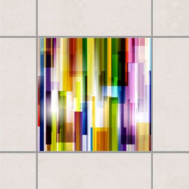 Fliesenaufkleber - Rainbow Cubes