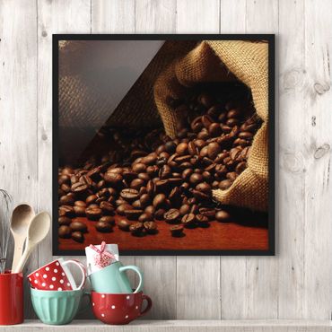 Bild mit Rahmen - Dulcet Coffee - Quadrat 1:1