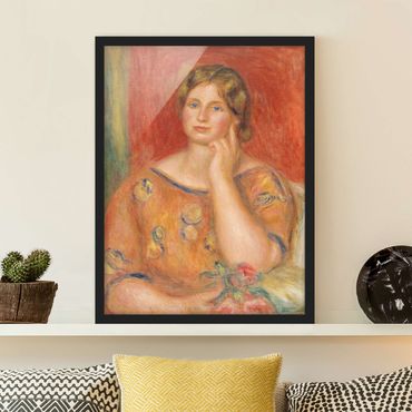 Bild mit Rahmen - Auguste Renoir - Frau Osthaus - Hochformat 3:4