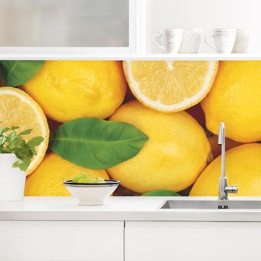 Küchenrückwand - Saftige Zitronen