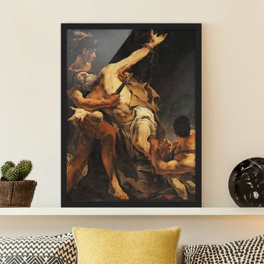 Bild mit Rahmen - Giovanni Battista Tiepolo - Martyrium - Hochformat 3:4