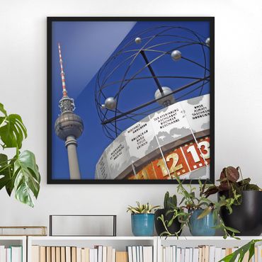 Bild mit Rahmen - Berlin Alexanderplatz - Quadrat 1:1