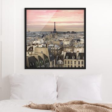 Bild mit Rahmen - Paris hautnah - Quadrat 1:1