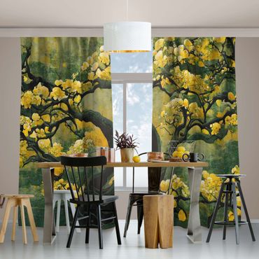 Vorhang - Gelber Baum