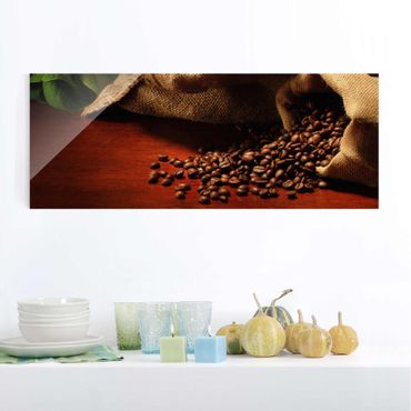 Glasbild - Dulcet Coffee - Panorama Quer