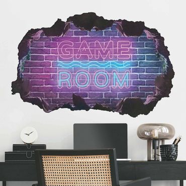 Wandtattoo - Neon Schrift Game Room