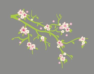 Wandsticker Kirschblüten