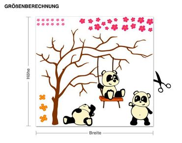 Wandsticker Pandafreunde