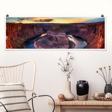 Poster - Colorado River Glen Canyon - Panorama Querformat