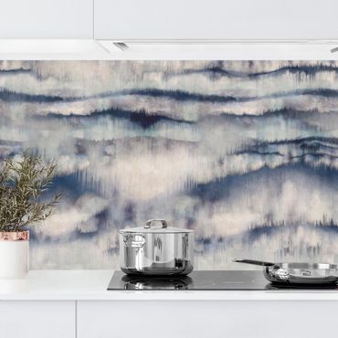 Küchenrückwand - Abstrakte Aquarell Berge