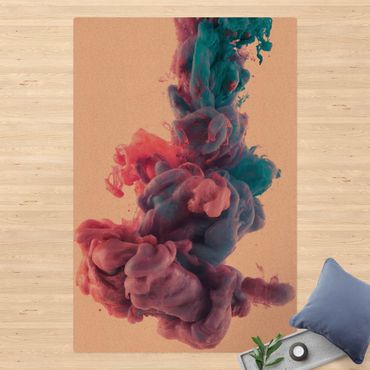 Kork-Teppich - Abstrakte flüssige Farbe - Hochformat 2:3