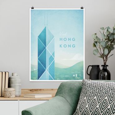 Poster - Reiseposter - Hong Kong - Hochformat 4:3