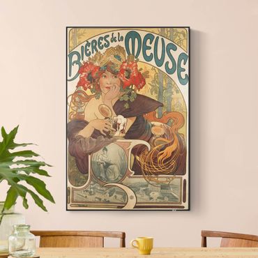 Akustik-Wechselbild - Alfons Mucha - Plakat für La Meuse Bier