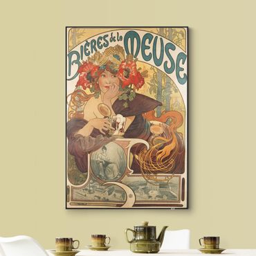 Wechselbild - Alfons Mucha - Plakat für La Meuse Bier