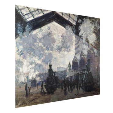 Alu-Dibond Bild - Claude Monet - Der Gare Saint Lazare