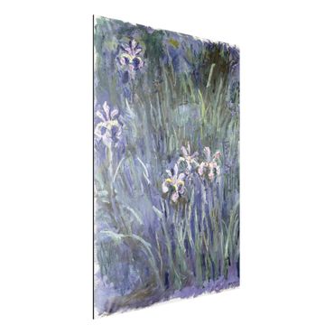 Alu-Dibond Bild - Claude Monet - Schwertlilien