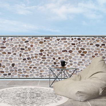 Balkon Sichtschutz - Andalusische Steinmauer