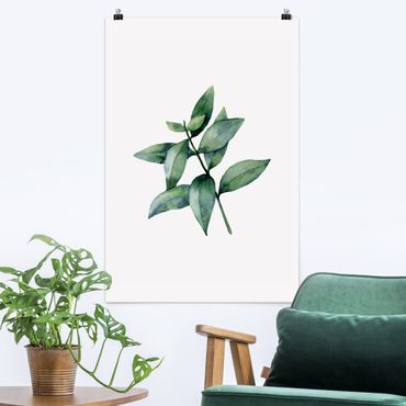Poster - Aquarell Eucalyptus III - Hochformat 2:3