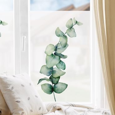 Fensterfolie - Sichtschutz - Aquarell Eukalyptus - Fensterbilder