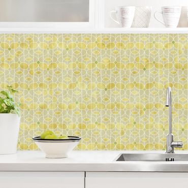 Küchenrückwand - Art Deco Schmetterling Muster II
